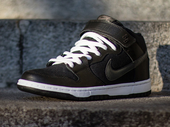 Nike Sb Dunk Mid Black Charred Grey White