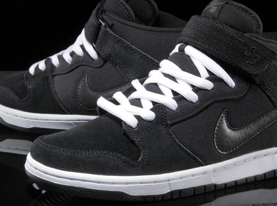 Nike SB Dunk Mid – Black – Charred Grey – White | Available