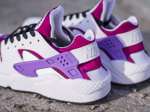 Nike Wmns Air Huarache White Purple Magenta 6