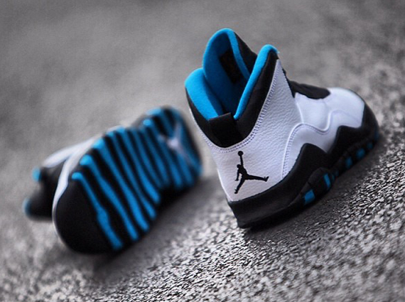 Powder Blue Air Jordan 10 Retro 4