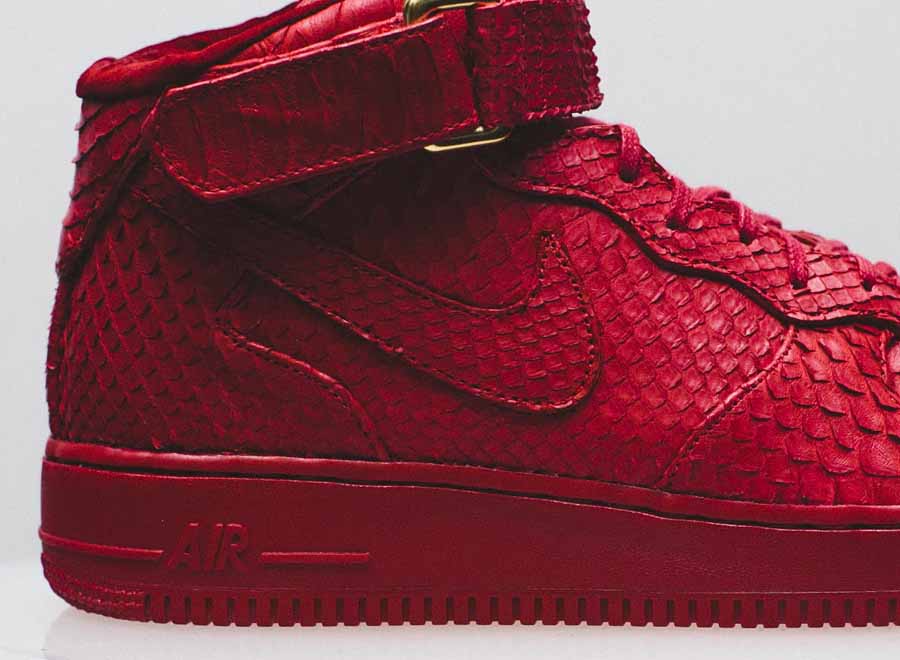 Python Red Air Force 1 Mid 5