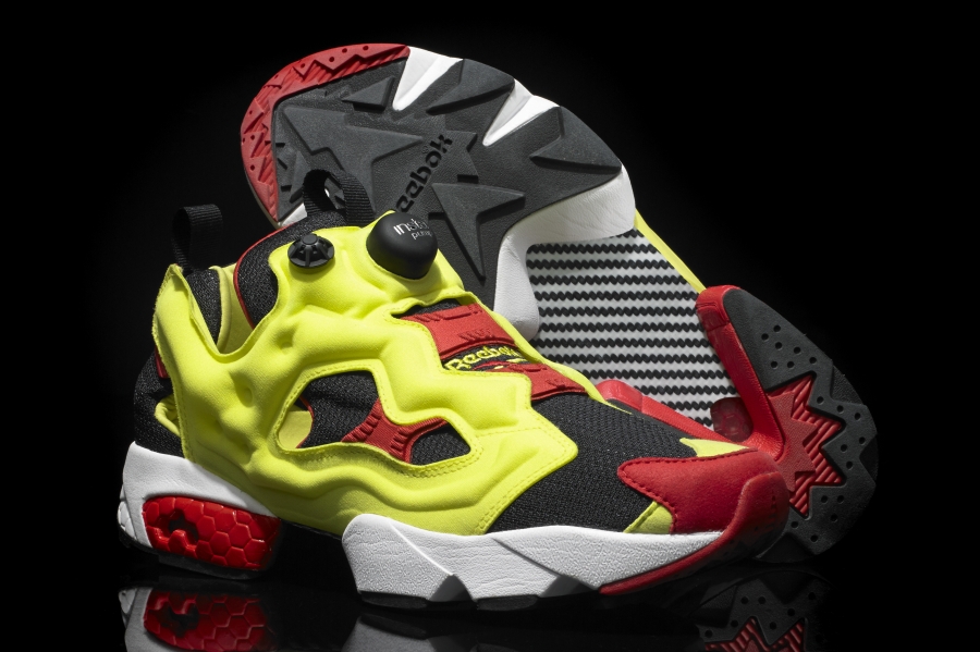 Reebok Insta Pump Fury Black Hypergreen Red 08