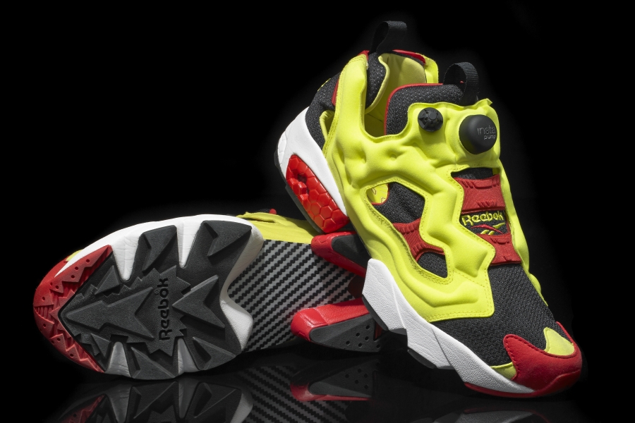 Reebok Insta Pump Fury Black Hypergreen Red 09