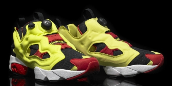 Reebok Insta Pump Fury Black Hypergreen Red 7