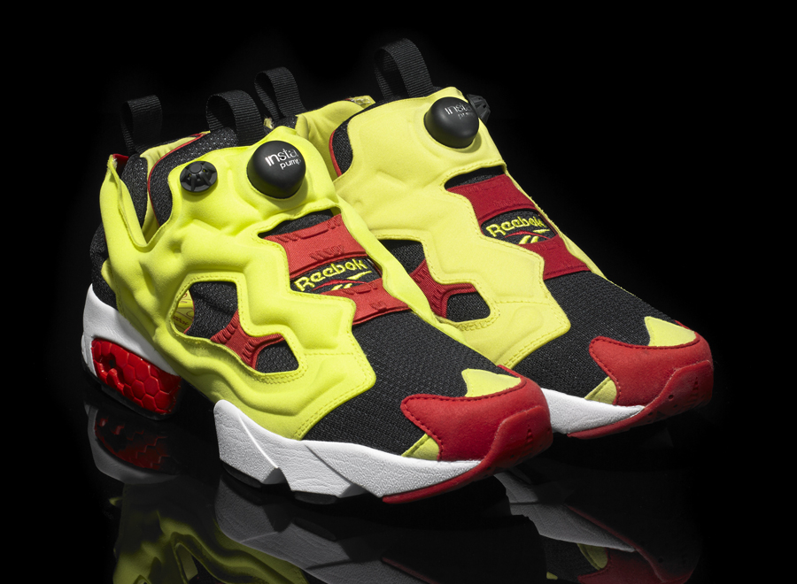 Reebok Insta Pump Fury Black Hypergreen Red