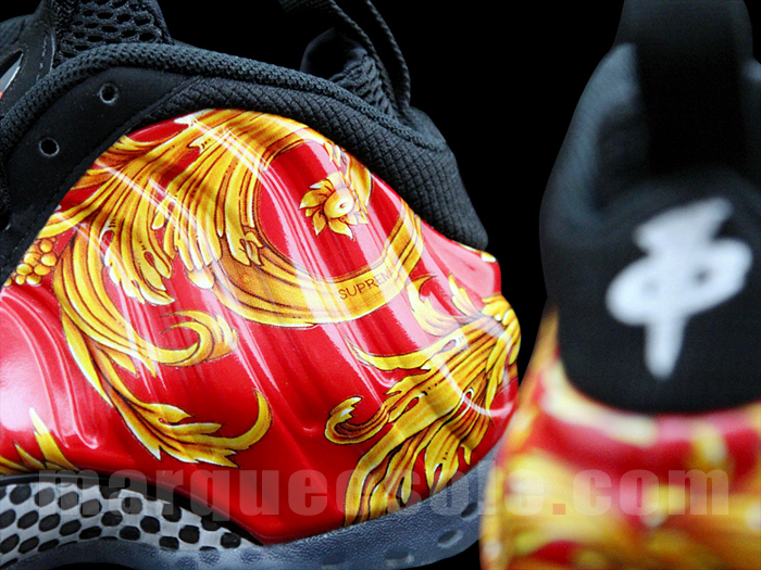 Supreme Foamposites Red Black 11