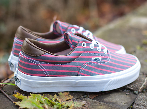 Vans Era Pinstripe Blue Red 3