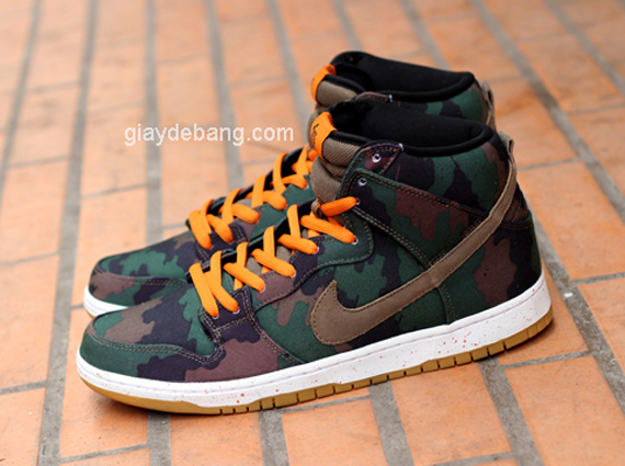 510 Skateboarding x Nike SB Dunk High - Black - Olive Khaki