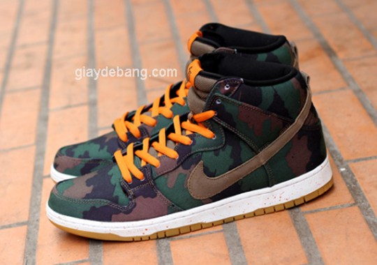 510 Skateboarding x Nike SB Dunk High – Black – Olive Khaki