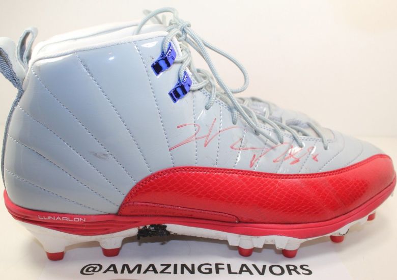 Air Jordan 12 Cleats – Hakeem Nicks New York Giants PE