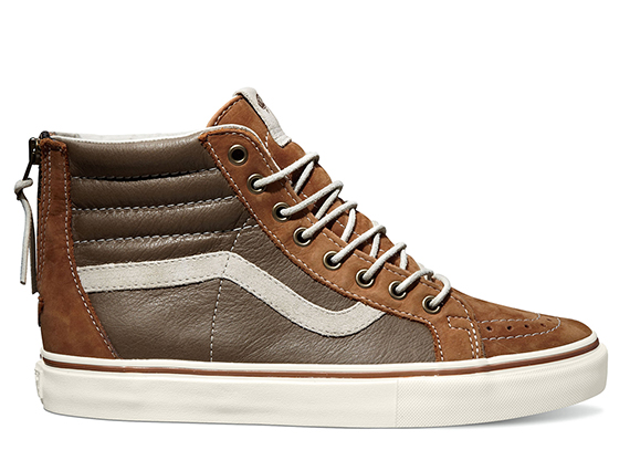 Vault By Vans Sk8 Hi Reissue Zip Lx Nubuck Leather Suede Mocha Bisque Spring 2014