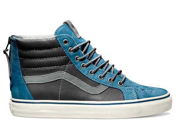 Vault By Vans Sk8 Hi Reissue Zip Lx Nubuck Leather Suede Moroccan Blue Spring 2014