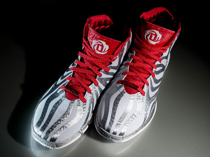 Adidas D Rose 4 5 Clear Grey Light Scarlet 04