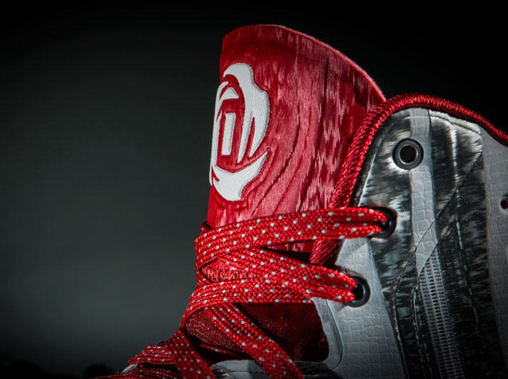 Adidas D Rose 4 5 Clear Grey Light Scarlet 05
