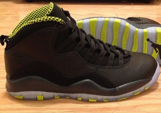 Air Jordan 10 – Black – Cool Grey – Venom Green