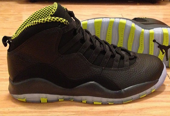 Air Jordan 10 – Black – Cool Grey – Venom Green