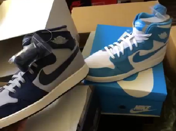 Air Jordan 1 AJKO "UNC" + "Georgetown"