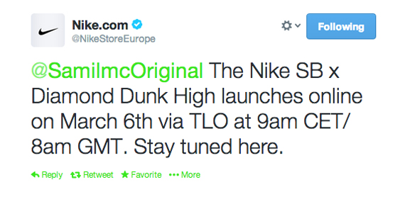 Diamond Dunk Nike Europe Release Date