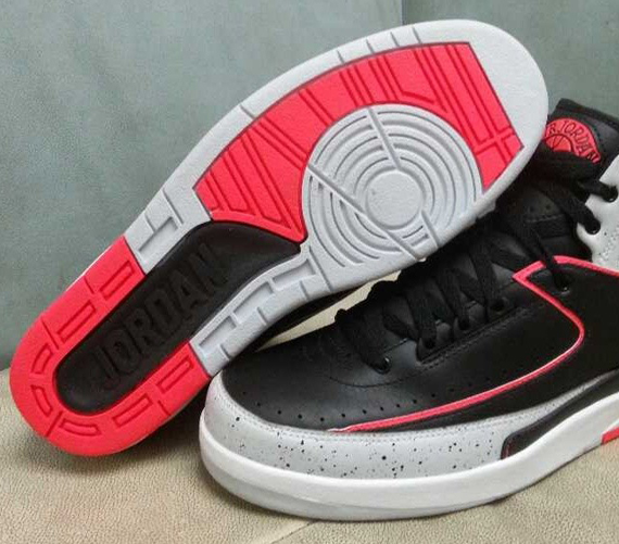 Infrared Black Speckle Air Jordan 2 5