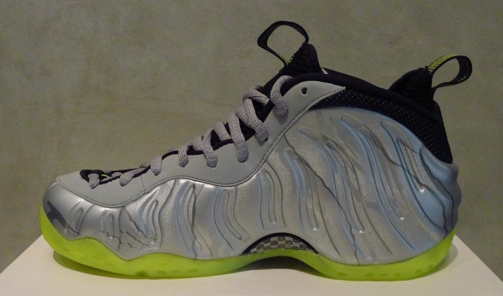 Nike Air Foamposite One Metallic Silver Volt Release Date 01