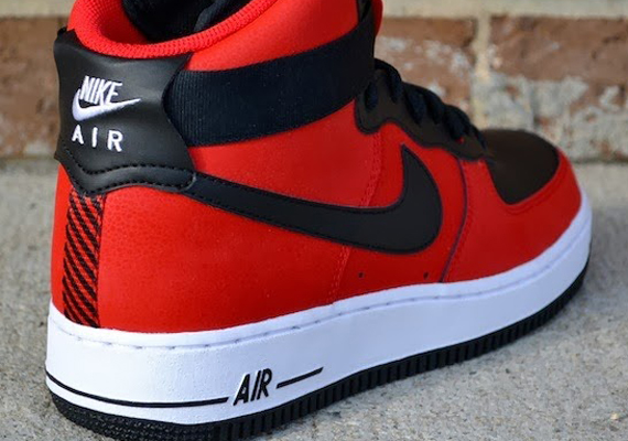 Nike Air Force 1 High – University Red – Black