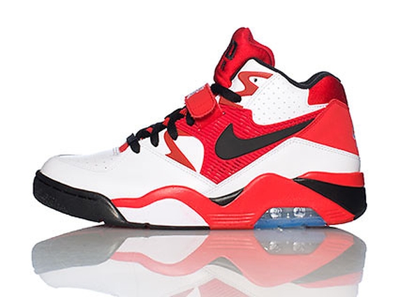 Nike Air Force 180 White Black Gym Red 04