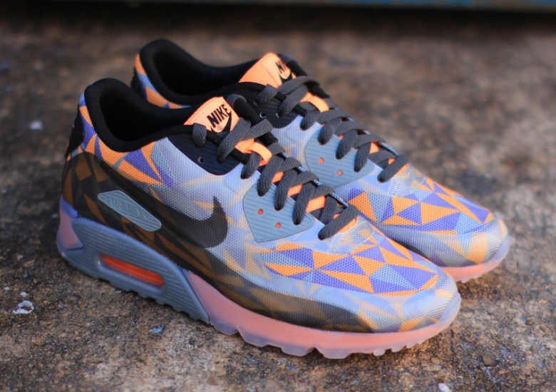 Nike Air Max 90 Ice – Cool Grey – Black – Atomic Orange