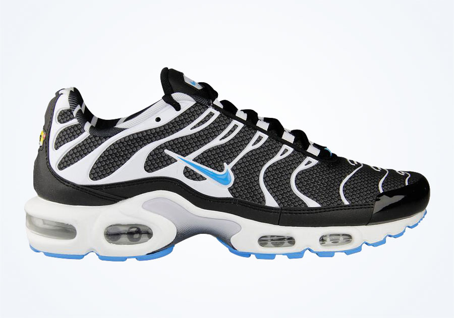 Nike Air Max Plus - Black - White - Vivid Blue