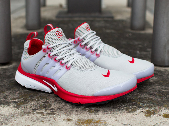 Nike Air Presto - Neutral Grey - University Red - White