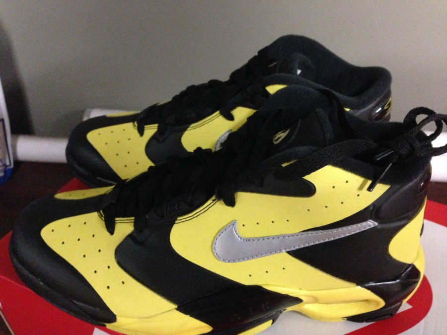 Nike Air Up 14 Black Metallic Silver Yellow Strike 05