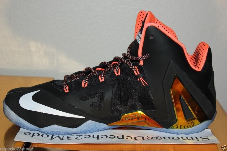 Nike Lebron 11 Elite Black Mango 01