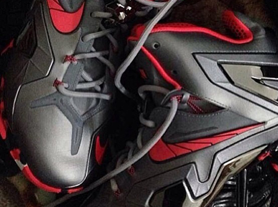 Nike Lebron 11 Elite Grey Black Red