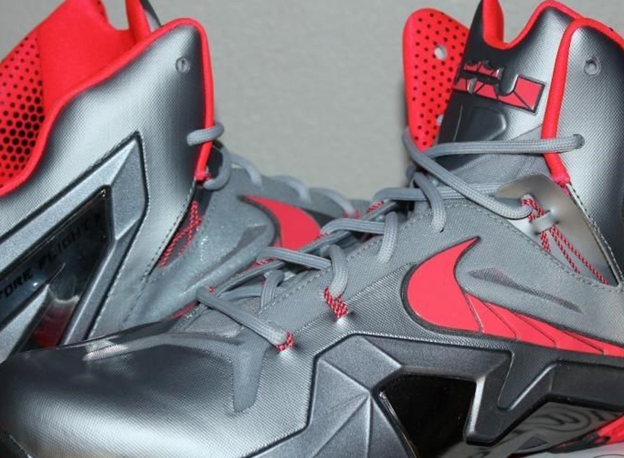 Nike LeBron 11 Elite - Wolf Grey - Crimson - Cool Grey - Black