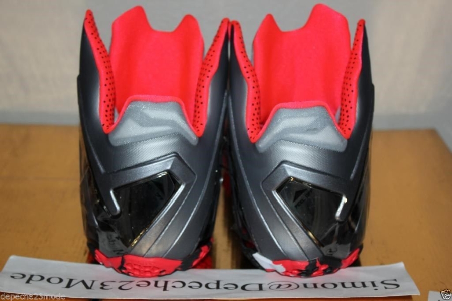 Nike Lebron 11 Elite Wolf Grey Crimson Cool Grey Black 5