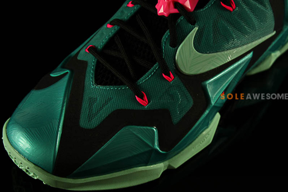 Nike Lebron 11 Green Pink 5