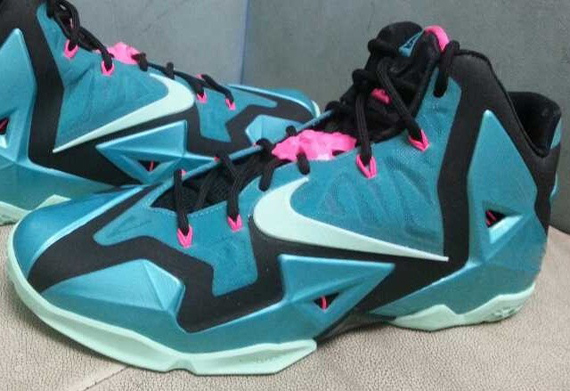 Nike Lebron 11 Teal Pink Black 0