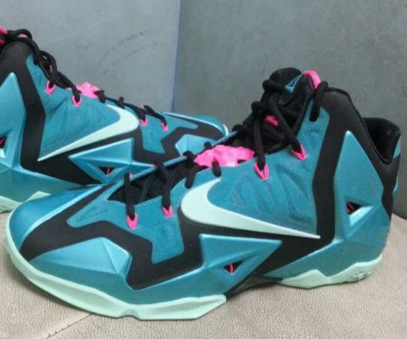 Nike Lebron 11 Teal Pink Black 2