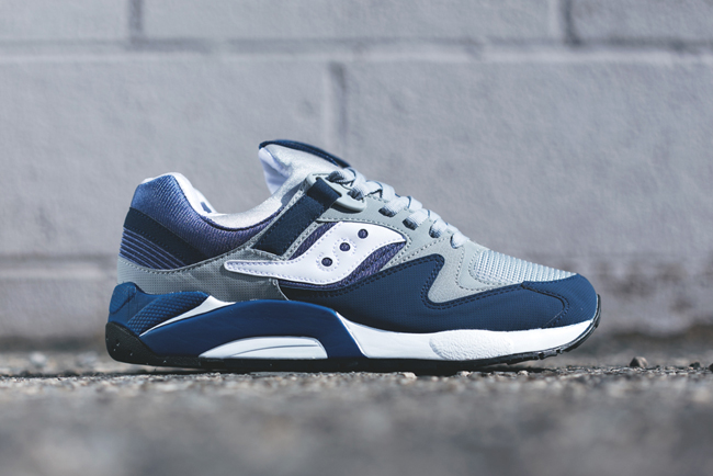 Saucony Grid 9000 - Grey - Navy - White