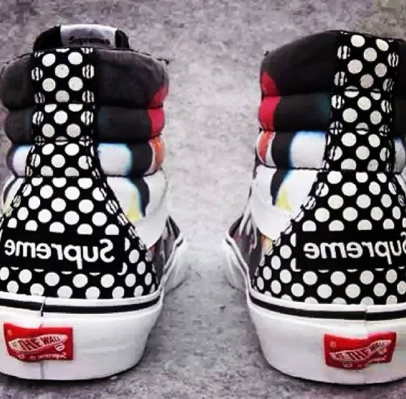 Supreme Cdg Vans Polka Dots Stripes 2014 2