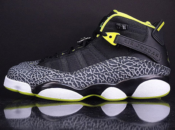 Venom Green Jordan 6 Rings 3