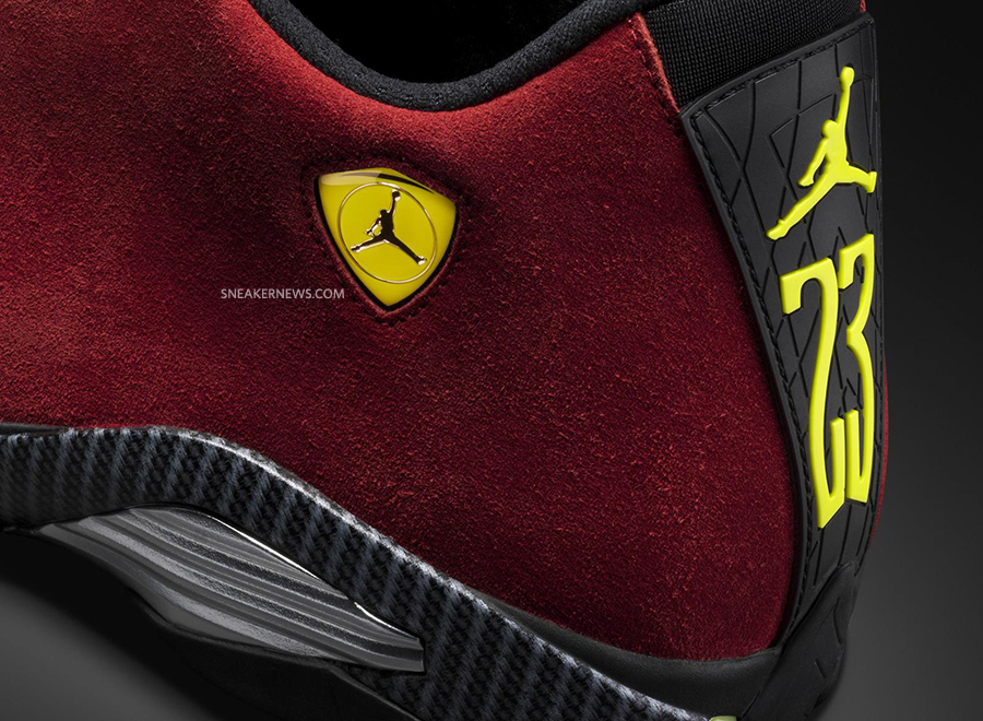 Air Jordan 14 Red Suede 6