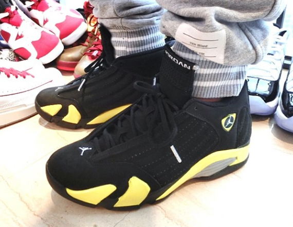 Air Jordan 14 Thunder On Feet