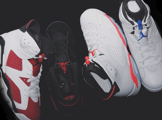 Air Jordan 6 "Sport Blue", "Carmine", and more for 2014