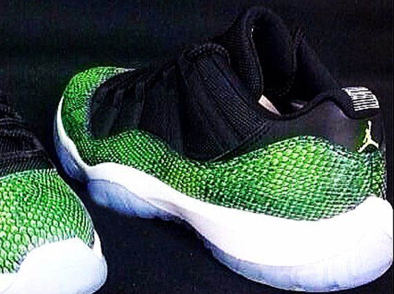 Green Snake Air Jordan 11 Low 00