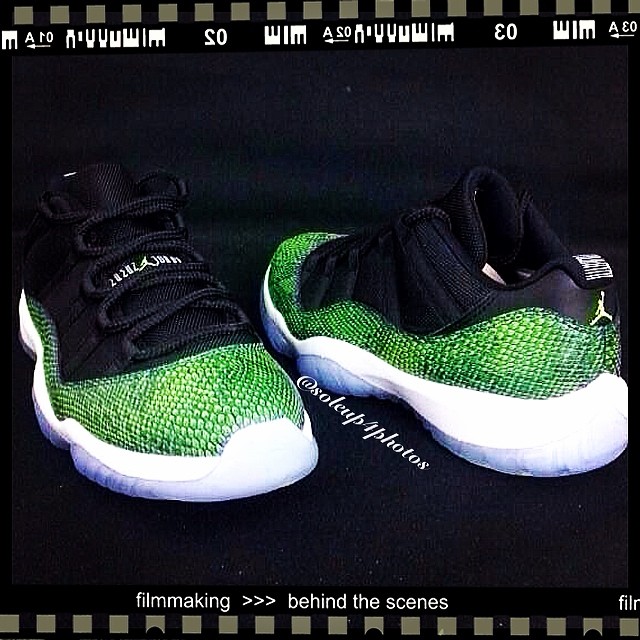 Green Snake Air Jordan 11 Low