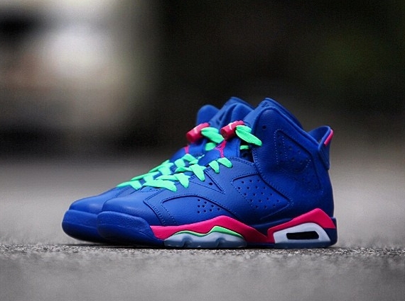 Jordan 6 Kids Blue Red 01