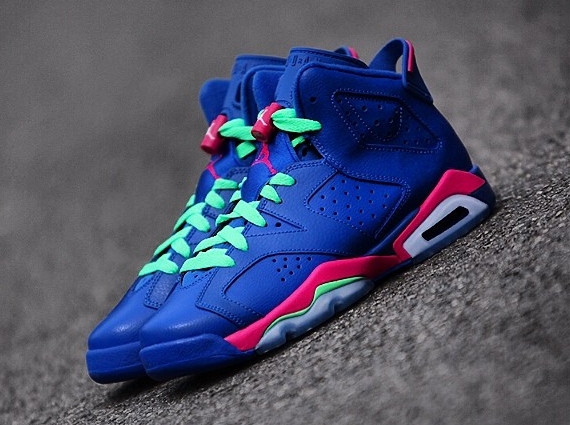 Jordan 6 Kids Blue Red 02