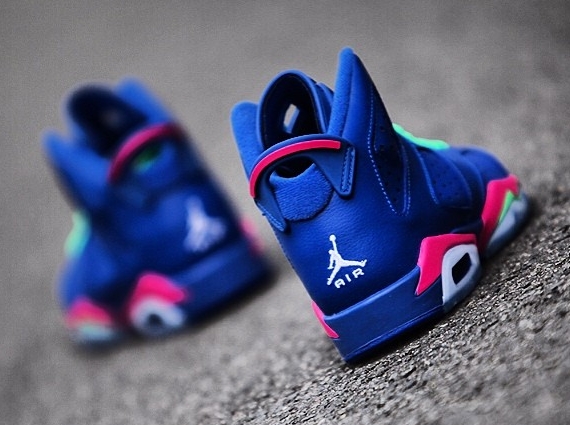 Jordan 6 Kids Blue Red 03