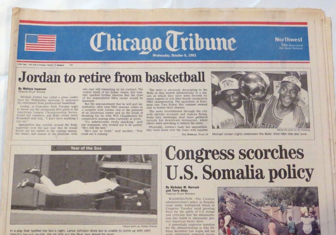Michael Jordan Retirement