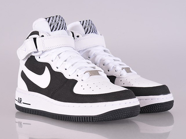 Nike Air Force 1 Mid GS - Black - White